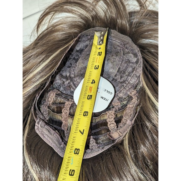 Dark Brown Medium Length Layers Shag Flicked Style Wig Synthetic Women Tags - Picture 11 of 12